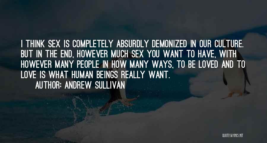 How I Want To Be Loved Quotes By Andrew Sullivan