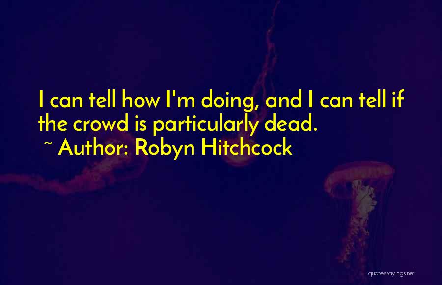 How I'm Doing Quotes By Robyn Hitchcock