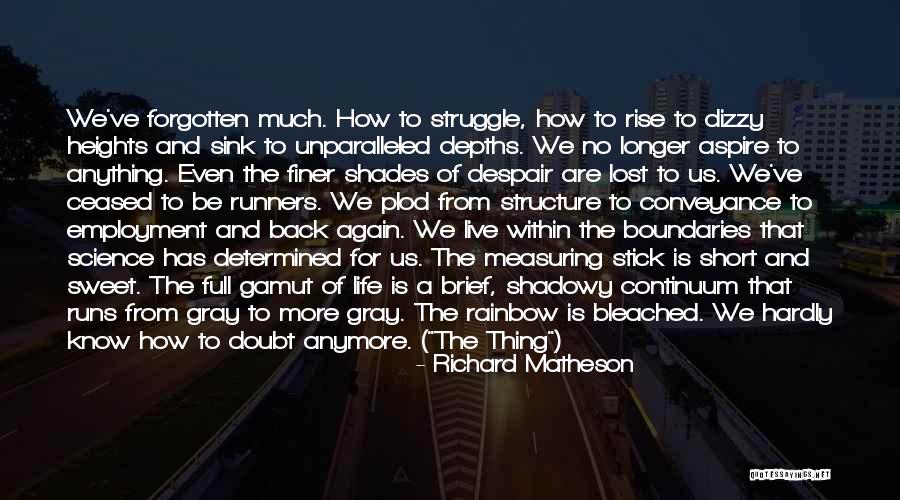 How Life Is Short Quotes By Richard Matheson