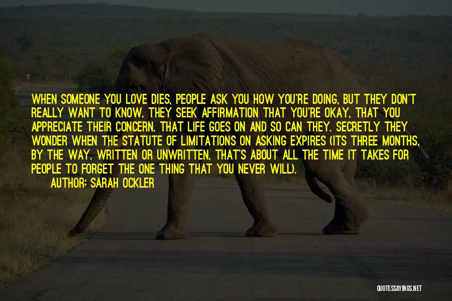 How Love Goes On Quotes By Sarah Ockler