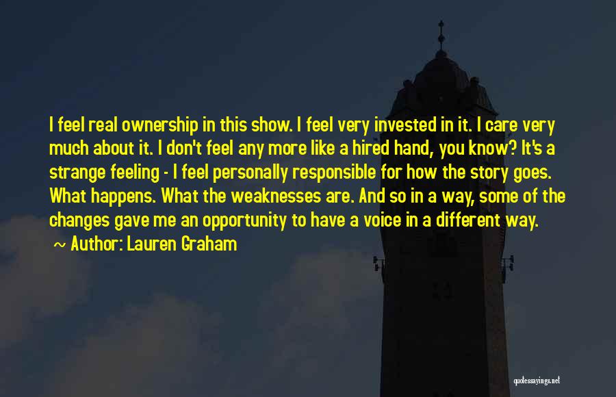 How Much I Care Quotes By Lauren Graham