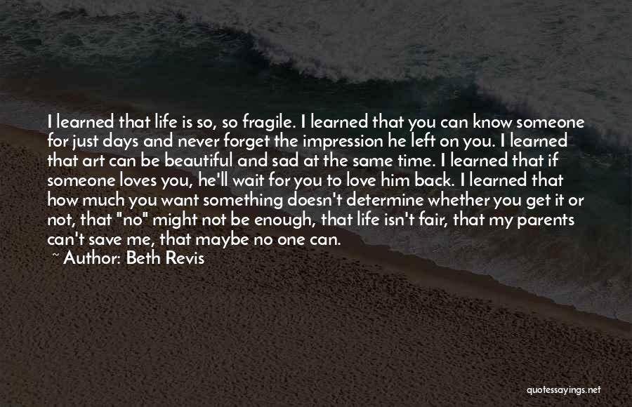 How Much I Love You Someone Quotes By Beth Revis