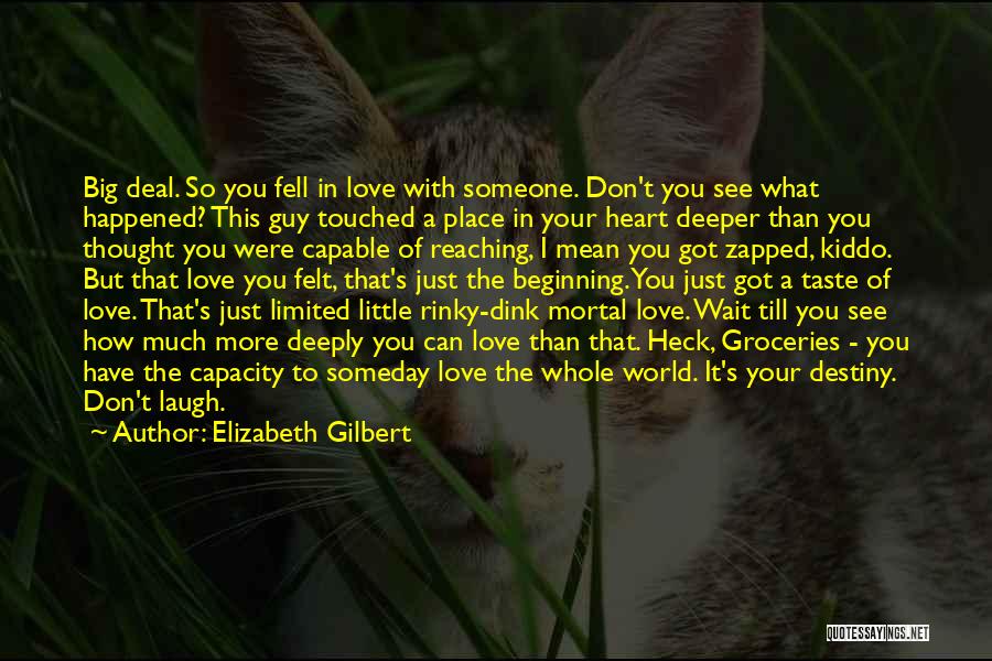 How Much You Can Love Someone Quotes By Elizabeth Gilbert