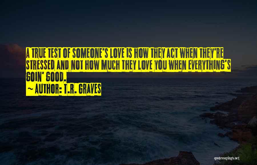 How Much You Love Someone Quotes By T.R. Graves