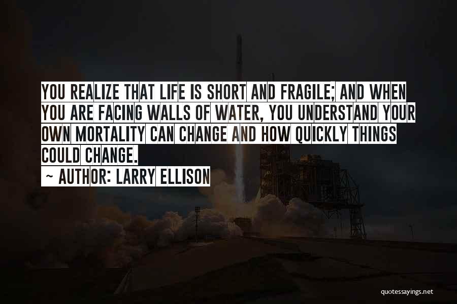 How Quickly Life Can Change Quotes By Larry Ellison