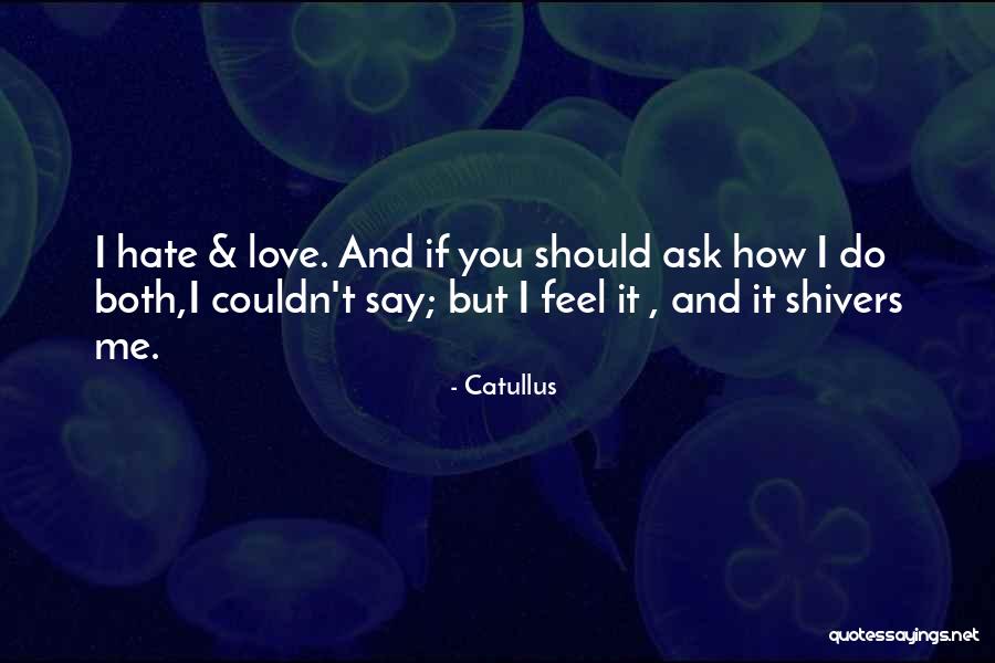 How Should I Say I Love You Quotes By Catullus