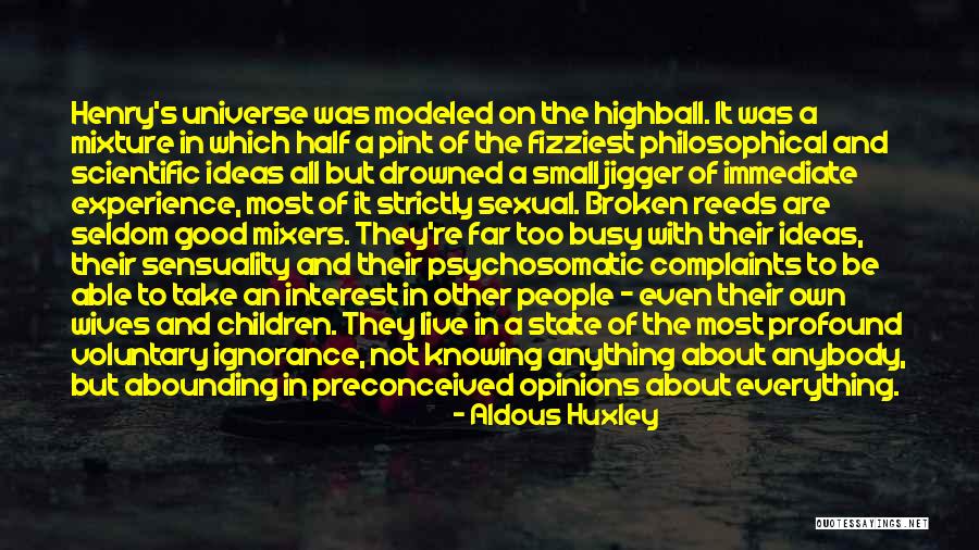 How Small We Are In The Universe Quotes By Aldous Huxley