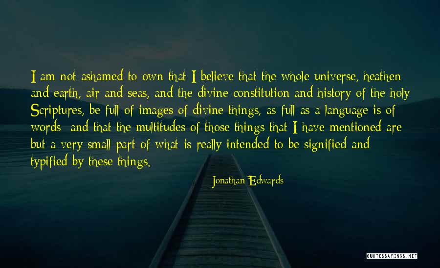 How Small We Are In The Universe Quotes By Jonathan Edwards