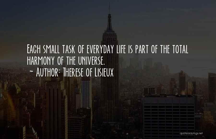 How Small We Are In The Universe Quotes By Therese Of Lisieux