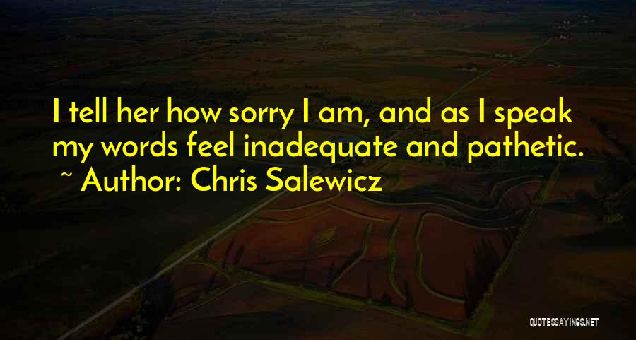 How Sorry I Am Quotes By Chris Salewicz