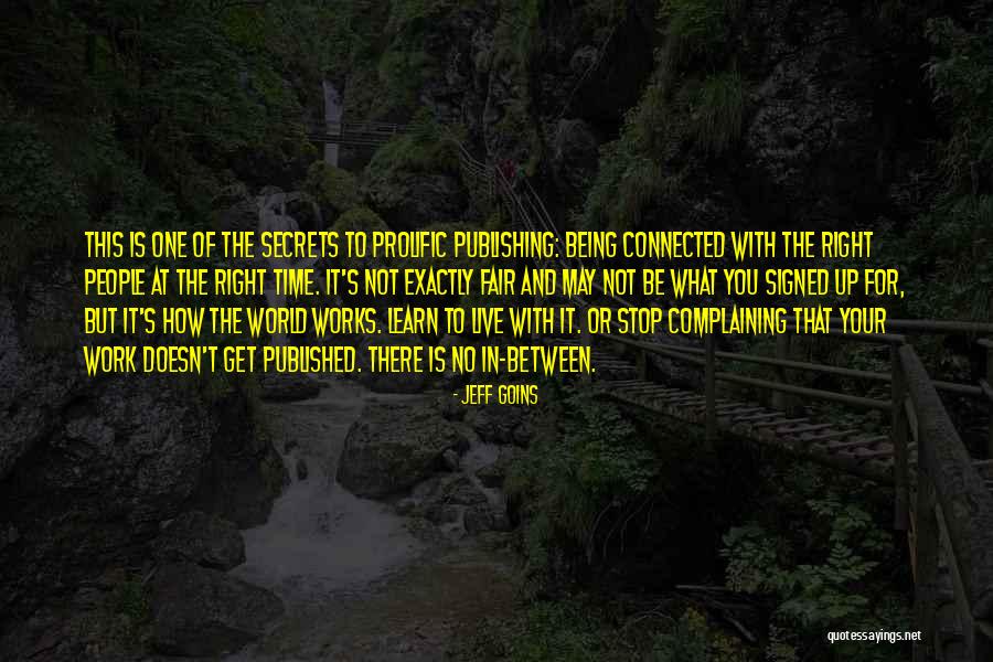 How The World Works Quotes By Jeff Goins