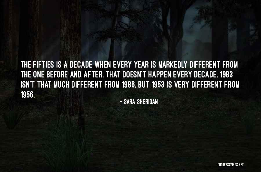 How Things Can Change In A Year Quotes By Sara Sheridan