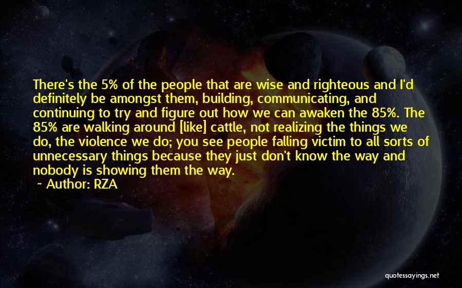 How To Be Wise Quotes By RZA
