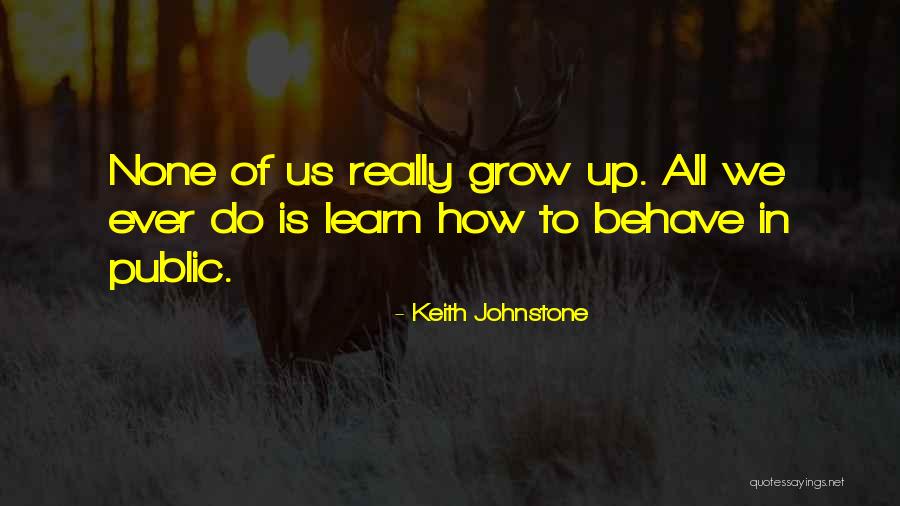 How To Behave Quotes By Keith Johnstone How To Behave Quotes By Keith Johnstone