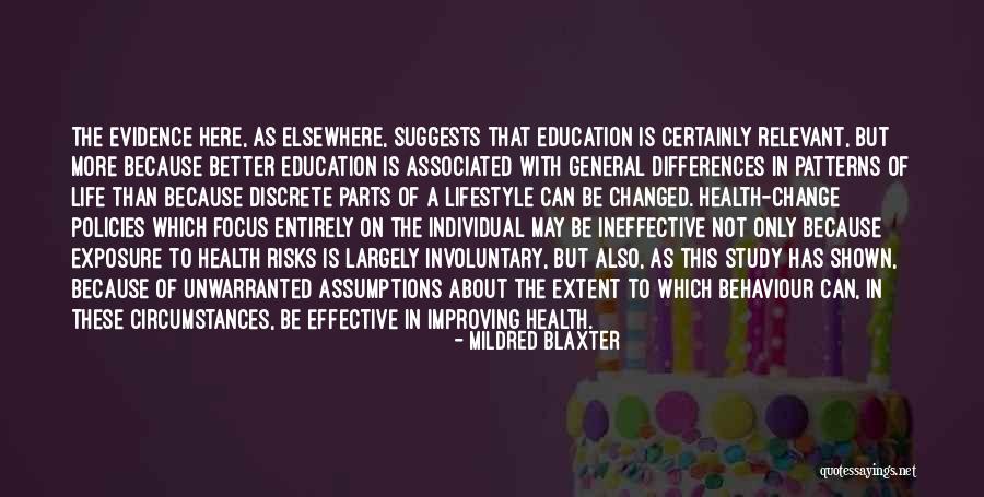 How To Change Behaviour Quotes By Mildred Blaxter How To Change Behaviour Quotes By Mildred Blaxter