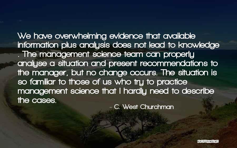 How To Describe Knowledge Quotes By C. West Churchman How To Describe Knowledge Quotes By C. West Churchman