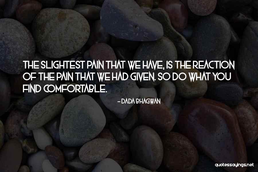 How To Find Comfortable Quotes By Dada Bhagwan
