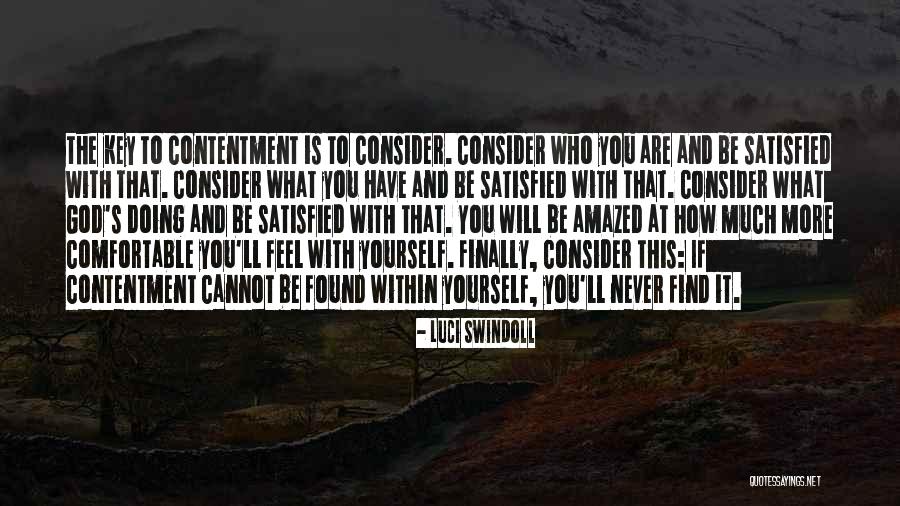 How To Find Comfortable Quotes By Luci Swindoll