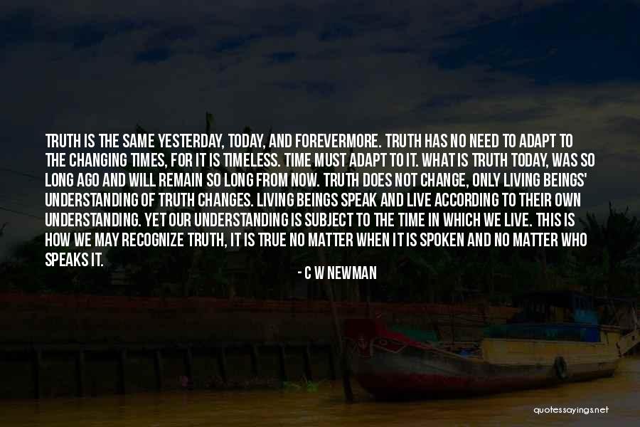 How To Live Today Quotes By C W Newman How To Live Today Quotes By C W Newman