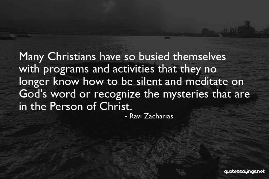 How To Meditate Quotes By Ravi Zacharias