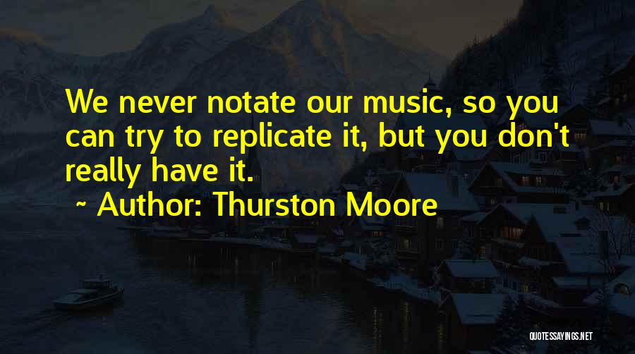 How To Notate Quotes By Thurston Moore