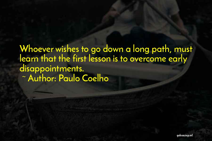 How To Overcome Disappointment Quotes By Paulo Coelho