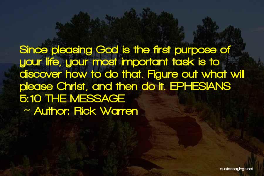 How To Please God Quotes By Rick Warren