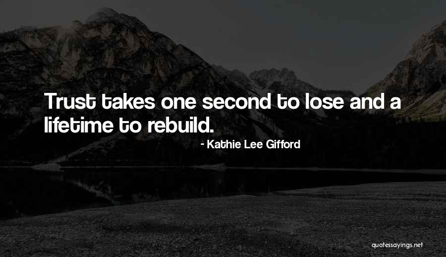 How To Rebuild Trust Quotes By Kathie Lee Gifford How To Rebuild Trust Quotes By Kathie Lee Gifford