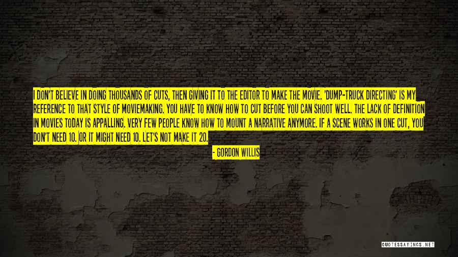 How To Reference Quotes By Gordon Willis How To Reference Quotes By Gordon Willis