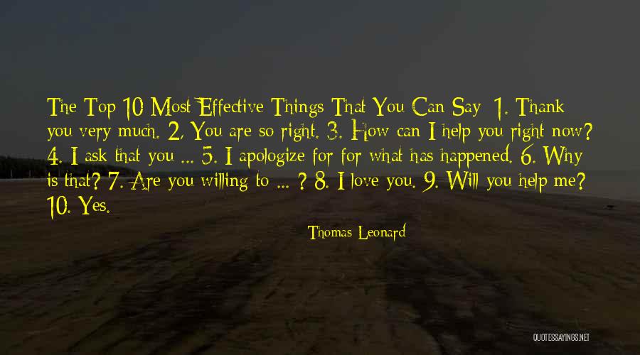 How To Say Thank You Quotes By Thomas Leonard How To Say Thank You Quotes By Thomas Leonard