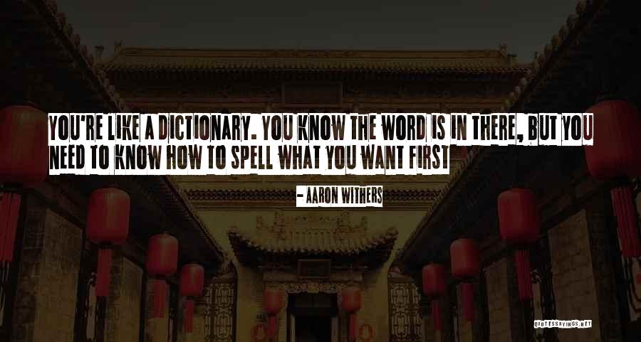 How To Spell Quotes By Aaron Withers How To Spell Quotes By Aaron Withers