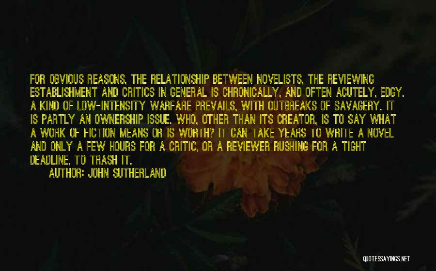 How To Take Criticism Quotes By John Sutherland