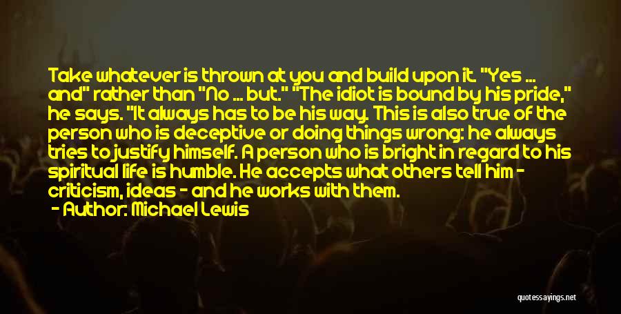 How To Take Criticism Quotes By Michael Lewis