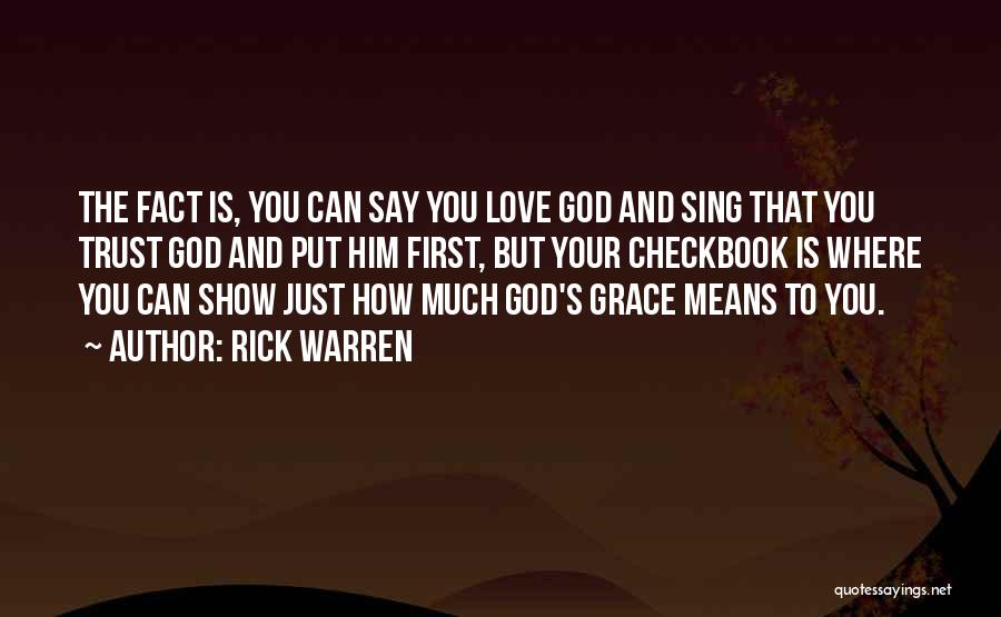 How To Trust God Quotes By Rick Warren