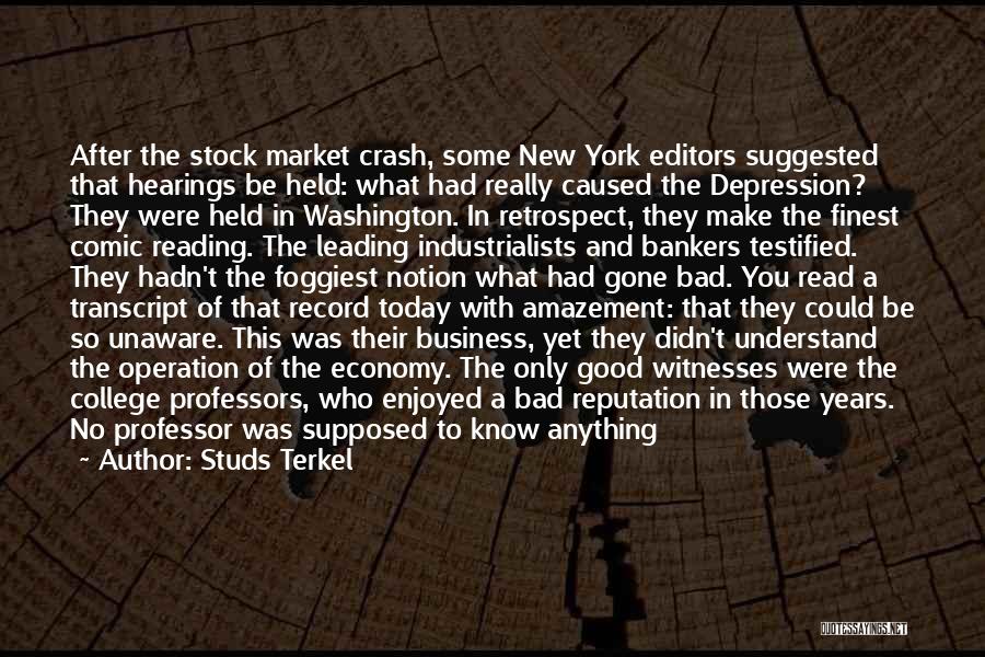 How To Understand Stock Quotes By Studs Terkel