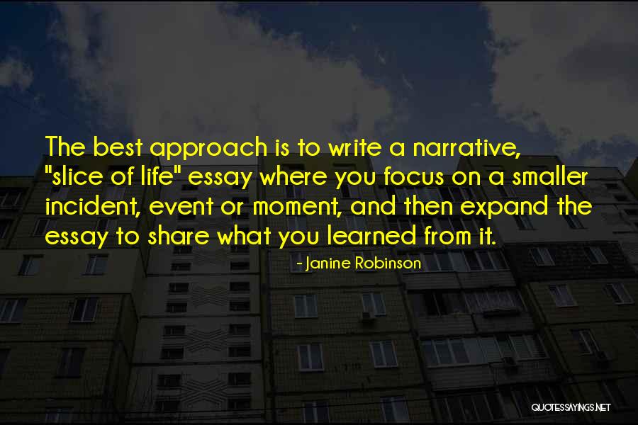 How To Write An Essay With The Quotes By Janine Robinson How To Write An Essay With The Quotes By Janine Robinson