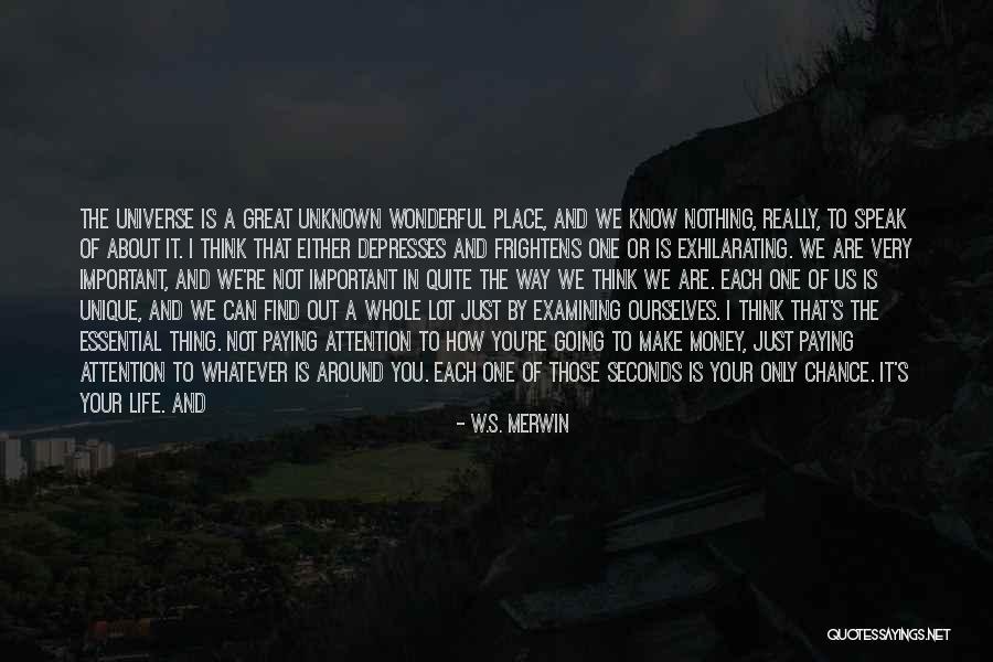 How Unique You Are Quotes By W.S. Merwin How Unique You Are Quotes By W.S. Merwin