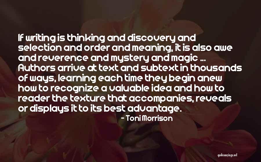 How Valuable Time Is Quotes By Toni Morrison How Valuable Time Is Quotes By Toni Morrison