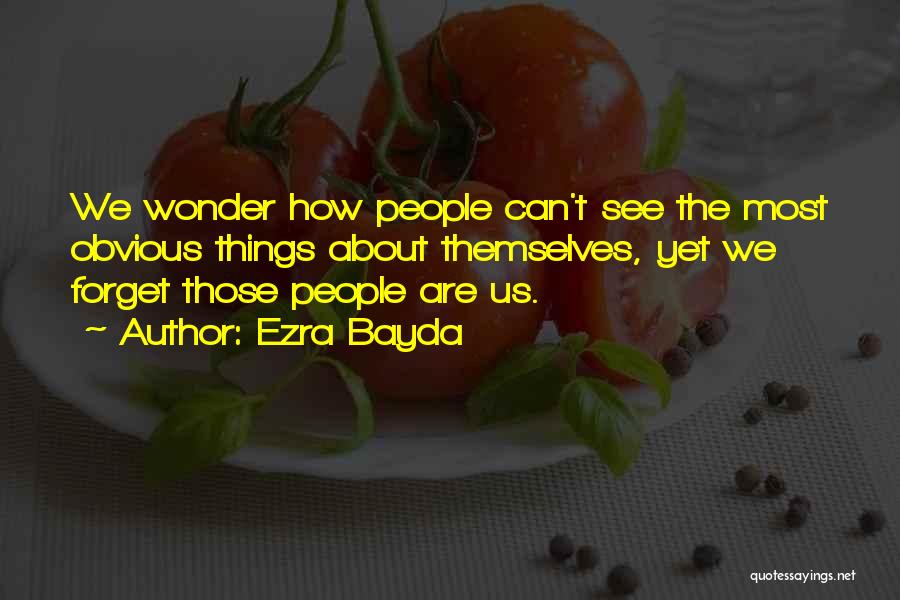 How We See Things Quotes By Ezra Bayda