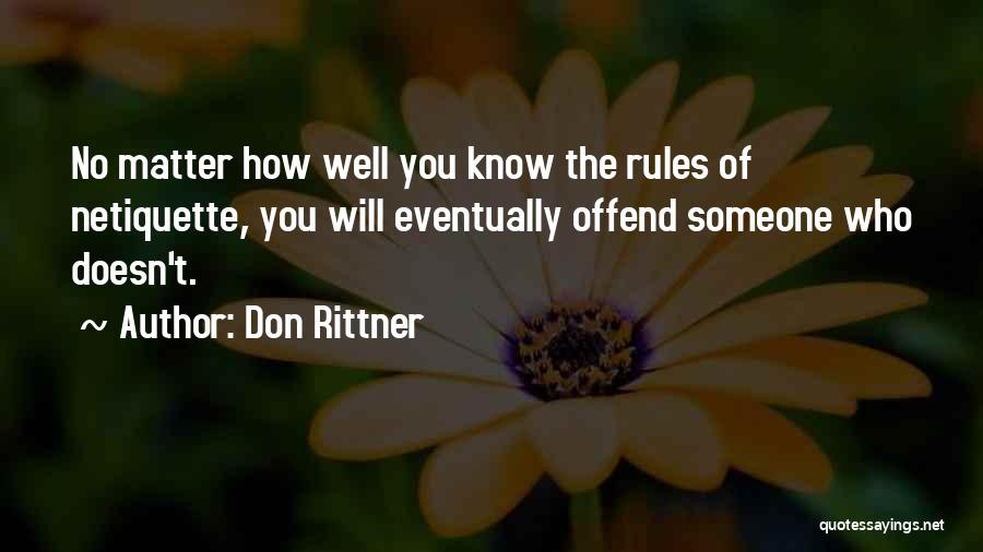 How Well You Know Someone Quotes By Don Rittner