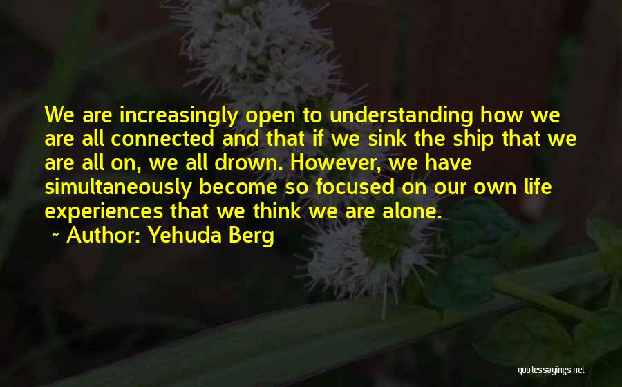 How We're All Connected Quotes By Yehuda Berg