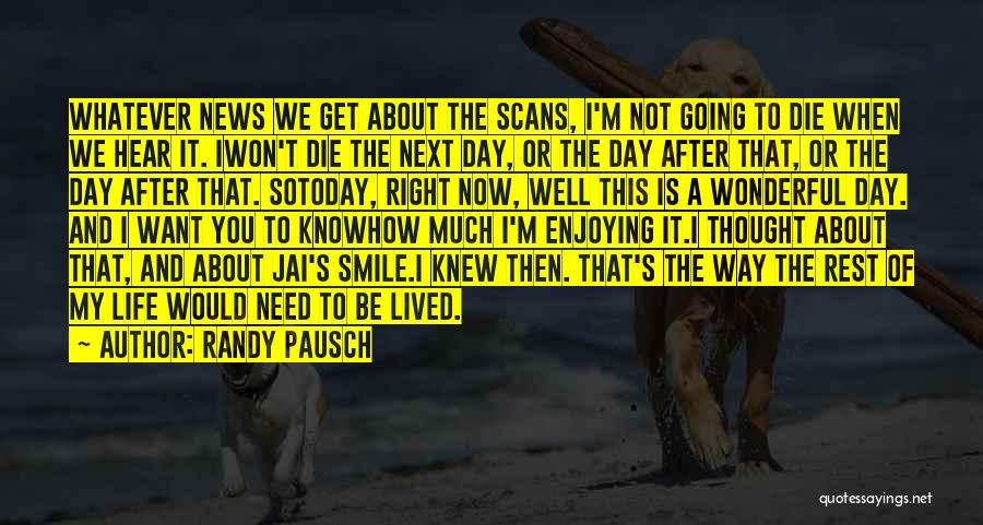 How Wonderful Life Is Quotes By Randy Pausch