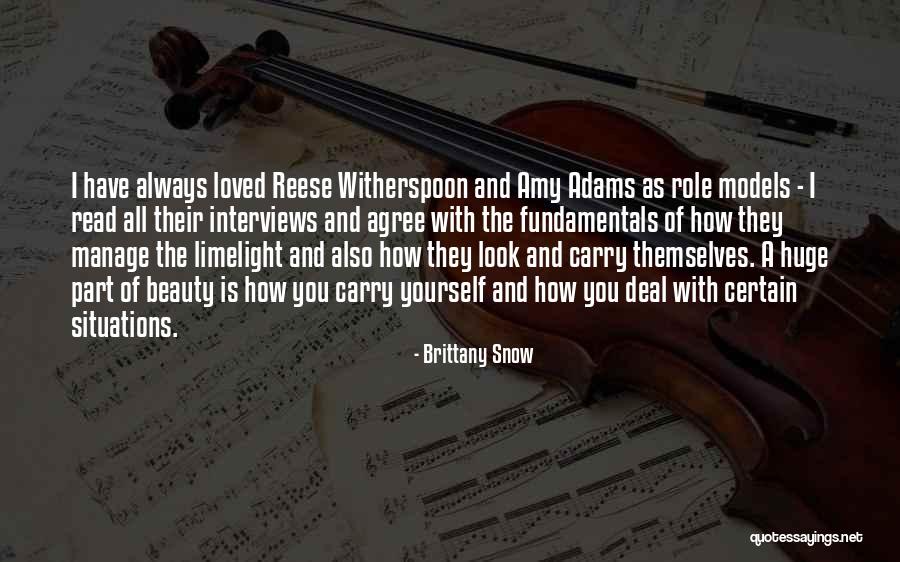 How You Deal With Situations Quotes By Brittany Snow How You Deal With Situations Quotes By Brittany Snow