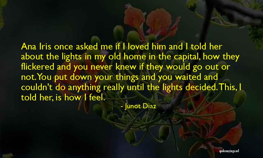 How You Feel About Him Quotes By Junot Diaz