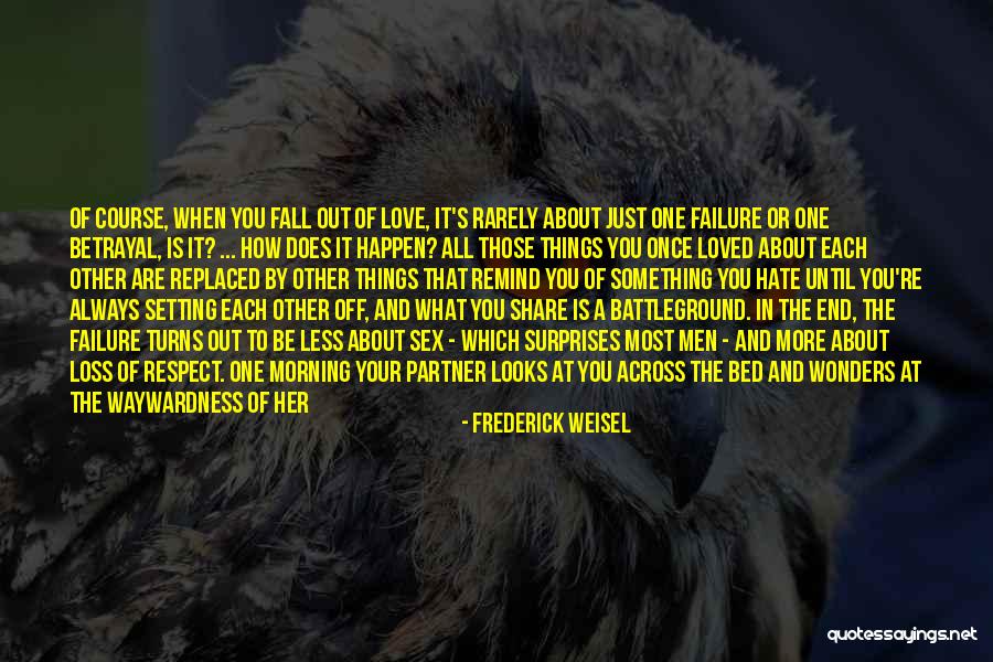 How You Feel About Someone Quotes By Frederick Weisel