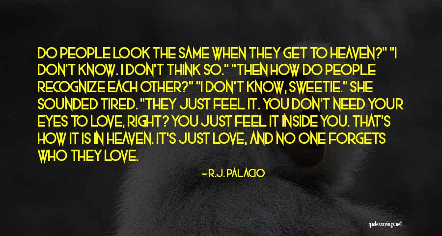 How You Feel Love Quotes By R.J. Palacio