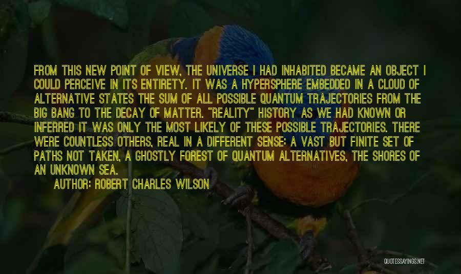 How You Perceive Yourself Quotes By Robert Charles Wilson