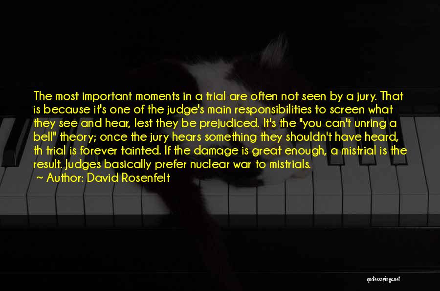 How You Shouldn't Judge Quotes By David Rosenfelt