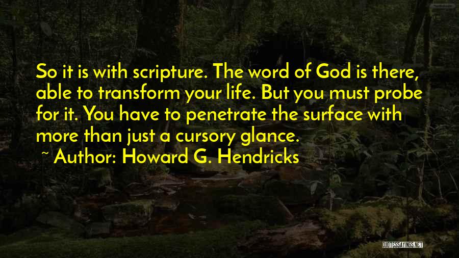 Howard G. Hendricks Quotes 1408136