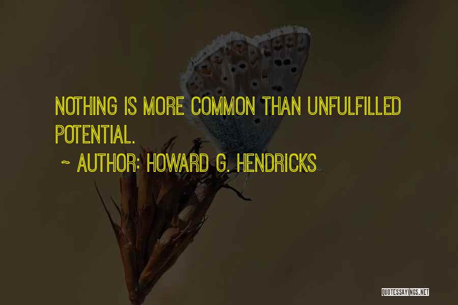 Howard G. Hendricks Quotes 146696